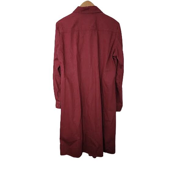 Orvis - Maroon Button front dress- size medium - Picture 4 of 8